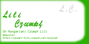 lili czumpf business card